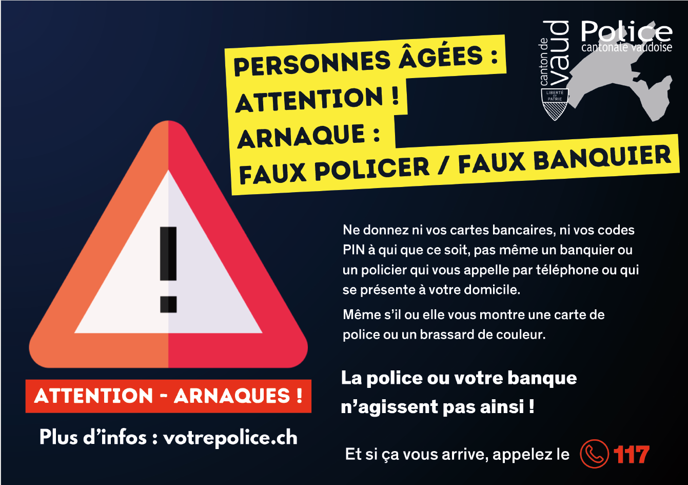 infographie arnaque faux policiers